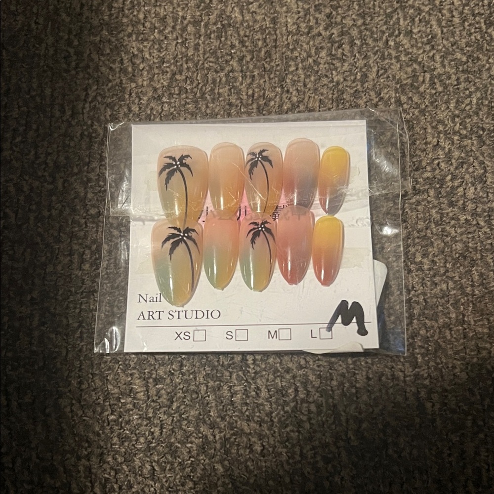 Tropical Ombre Press-On Nails